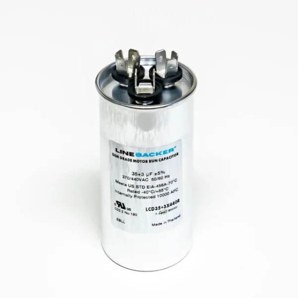 CAPACITOR DE MARCHA 40UF 220VAC BLANCO