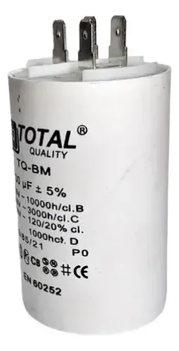 CAPACITOR DE MARCHA 12UF 240VAC BLANCO