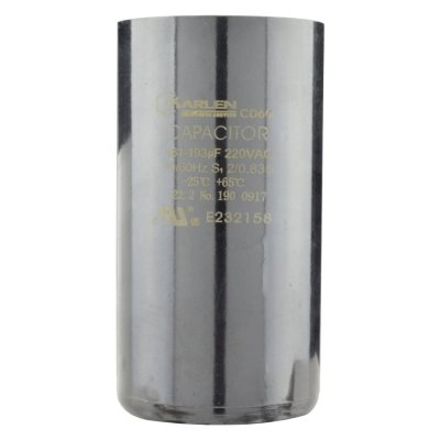 CAPACITOR DE ARRANQUE 125UF 220VAC NEGRO