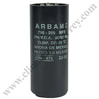 CAPACITOR DE ARRANQUE 216-259 MFD 240V