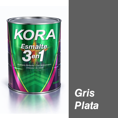 Esmalte 3en1 Gris Plata K3N27