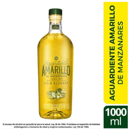 Aguardiente Amarillo Litro x 1000 ml