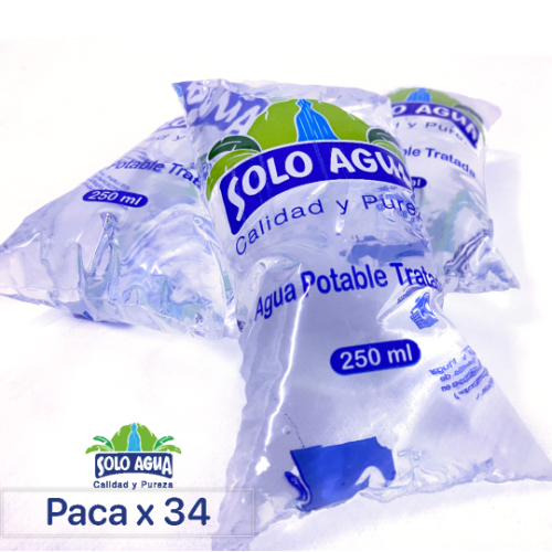 Display Solo Agua Paca 250 ml x 34 uds