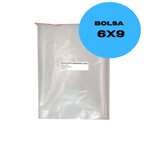 Bolsa Transparente Libra 6x9