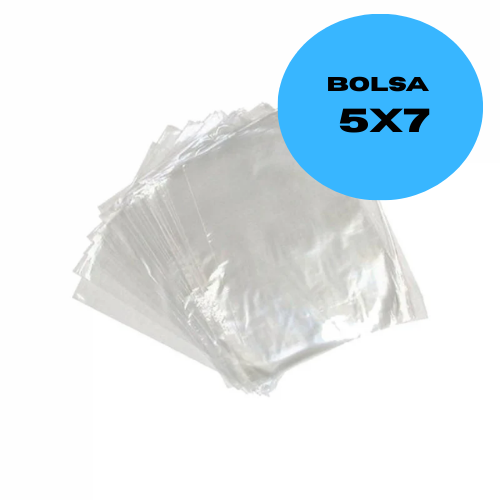 Bolsa 1/2 Libra Transparente 5x7