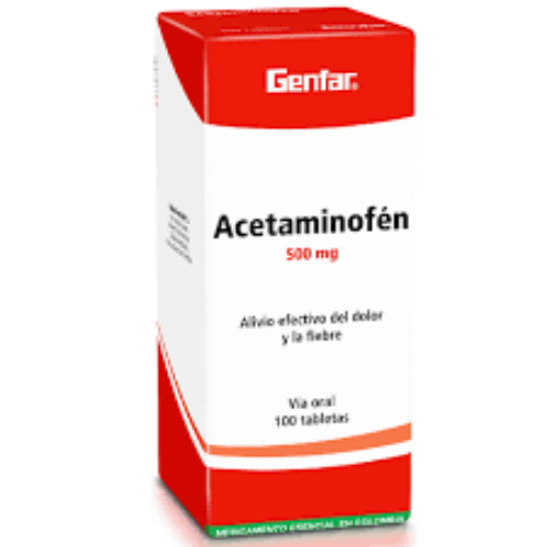Genfar Acetaminofen x 500 mg