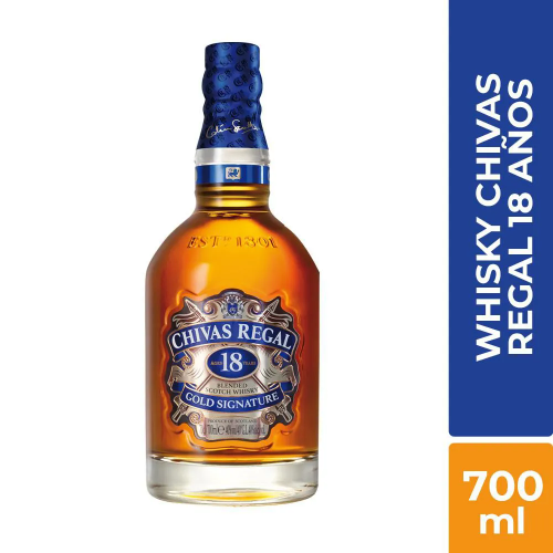 Chivas Regal Blended 18 años Botella X 700 ml