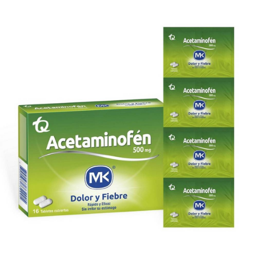 Acetaminofen MK x 500 mg