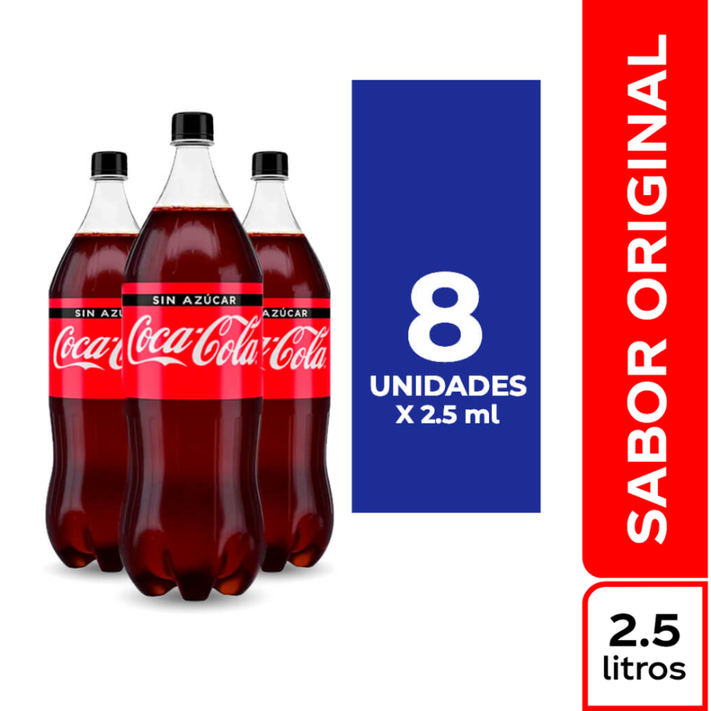 Display Coca-Cola 2.5 Litros x 8 Uds
