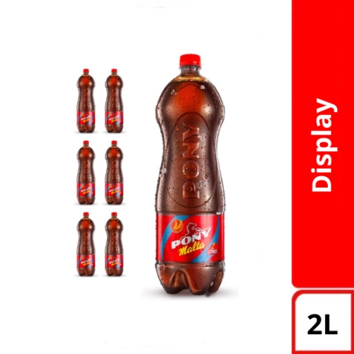 Display Pony Malta 2 Litros x 6 Uds