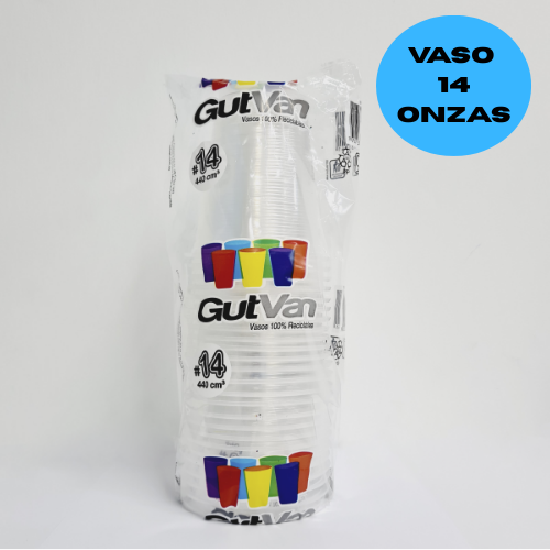 Vasos 14 onzas Gutvan x 25 uds