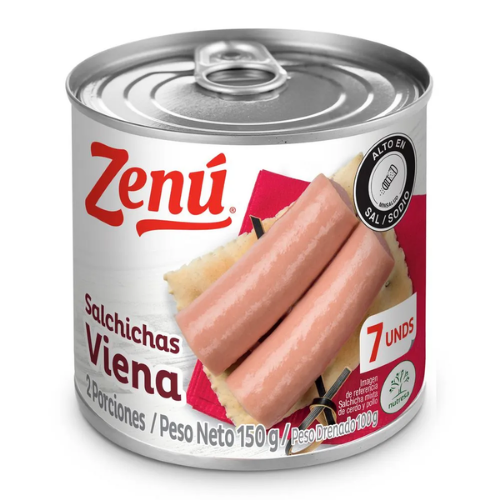 Salchichas Viena Zenu x 7 uds