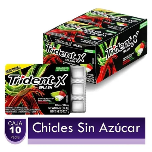 Trident Splash Chicles x 9 pastillas