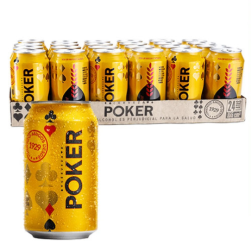 Caja Poker Lata 330 ml x 24 uds