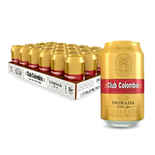 Caja Club Colombia Lata 330 ml x 24 uds