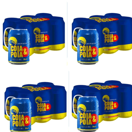 Caja Refajo Cola & Pola Lata 330 ml x 24 uds