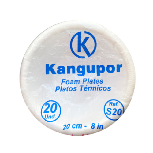 Plato Hondo Numero 20 x 20 uds