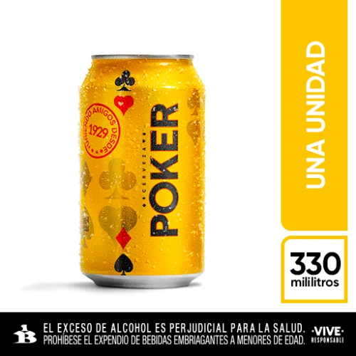 Cerveza Poker Lata x 330 ml