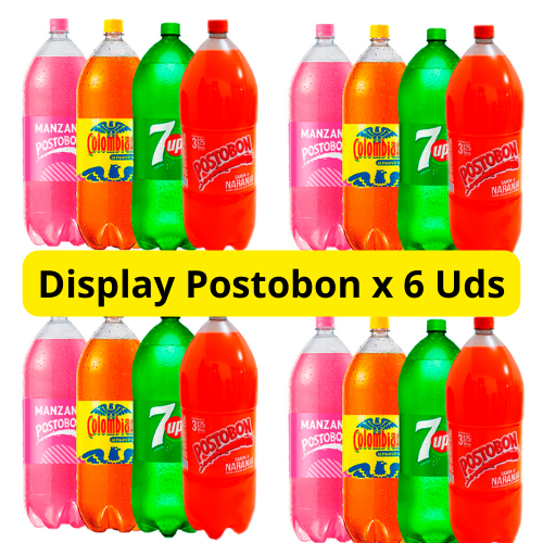 Display Postobon 3 Litros x 6 Uds