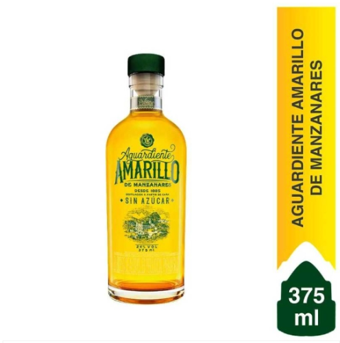 Aguardiente Amarillo Media x 375 ml