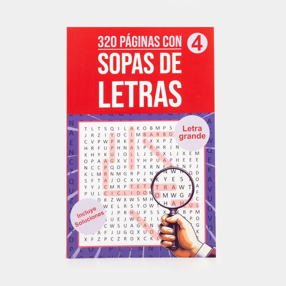 Sopa de letras. Letra grande