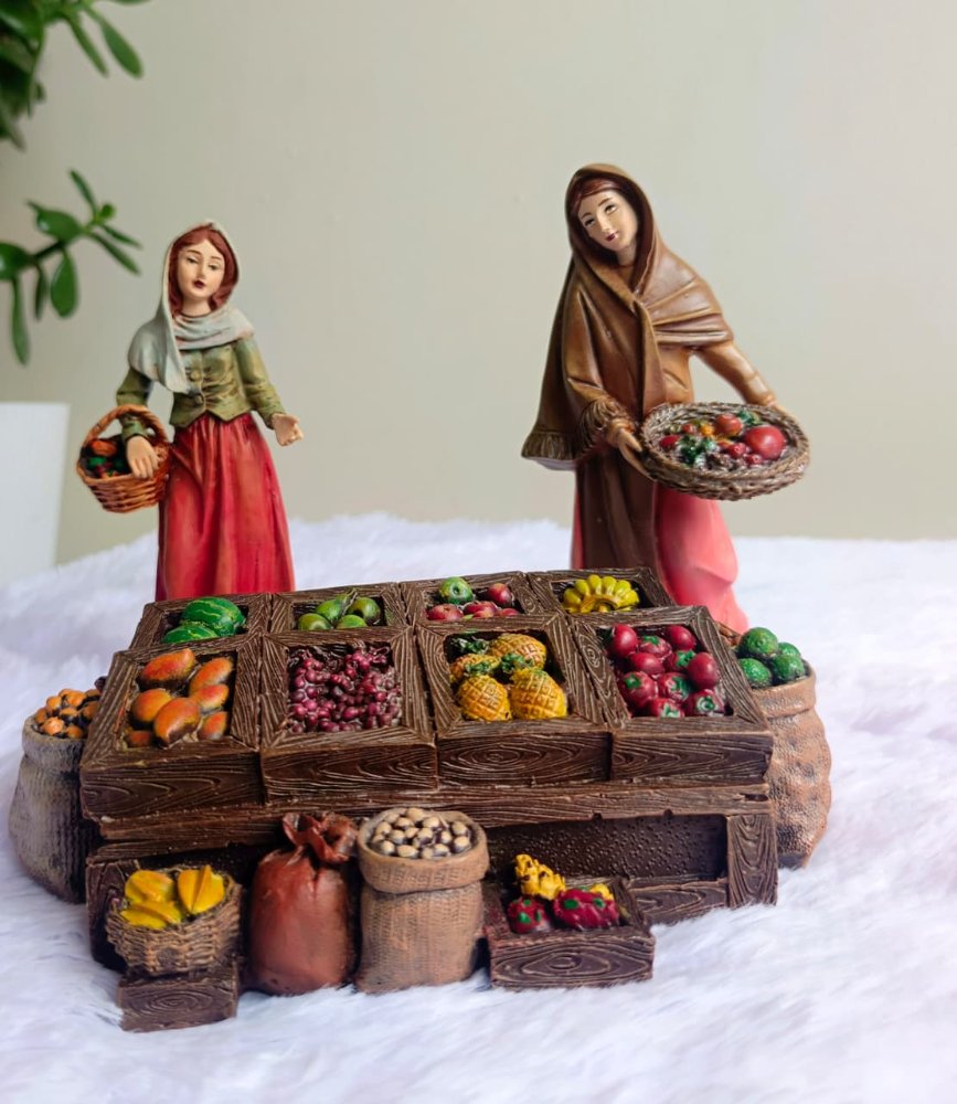 Aldeanas puesto de frutas