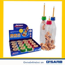 sacapunta artesco con botellas