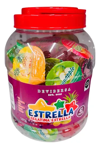 gelatina estrella fruit jelly