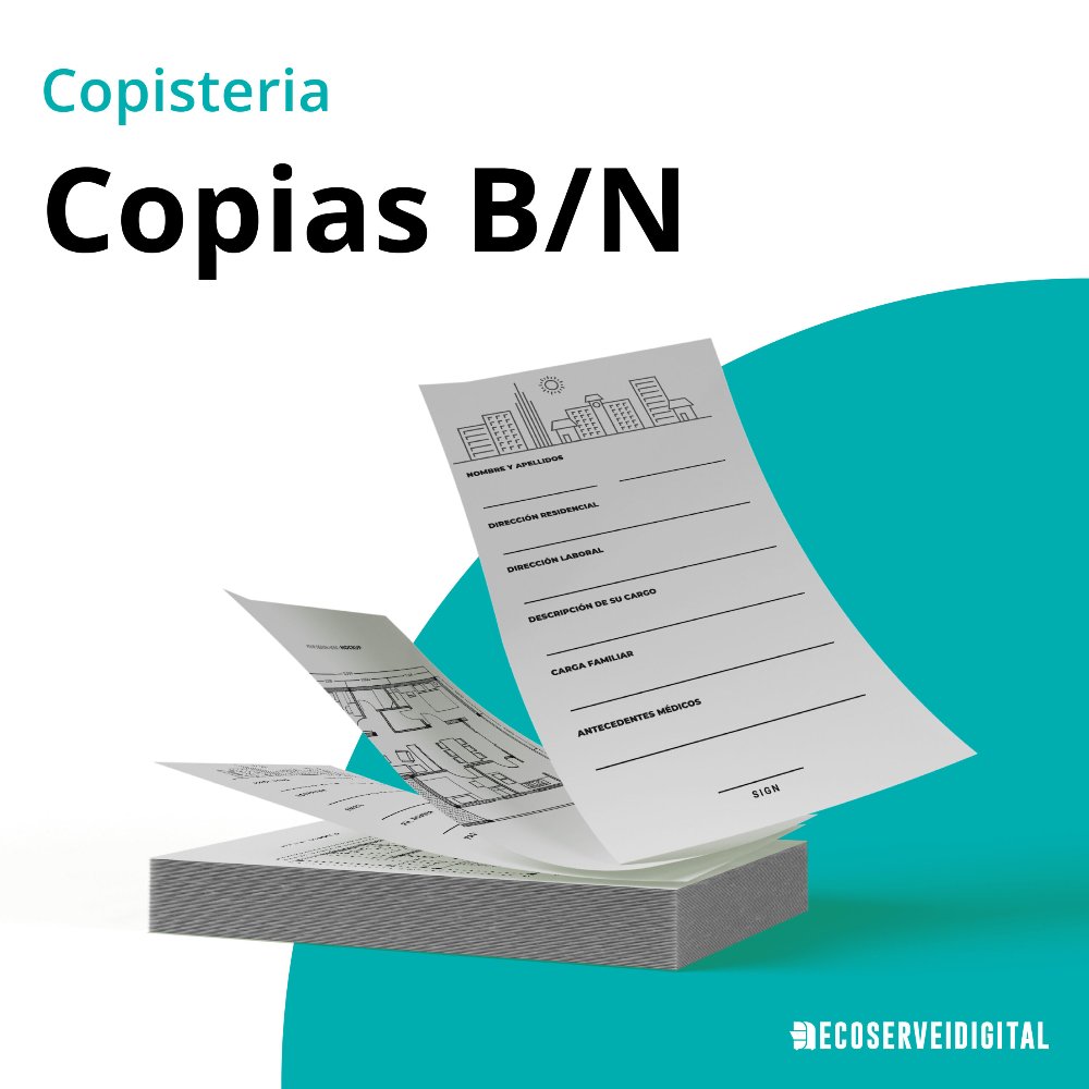 Copias Blanco y Negro
