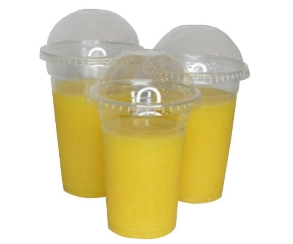 vaso plastico domo