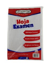 Hojas de examen