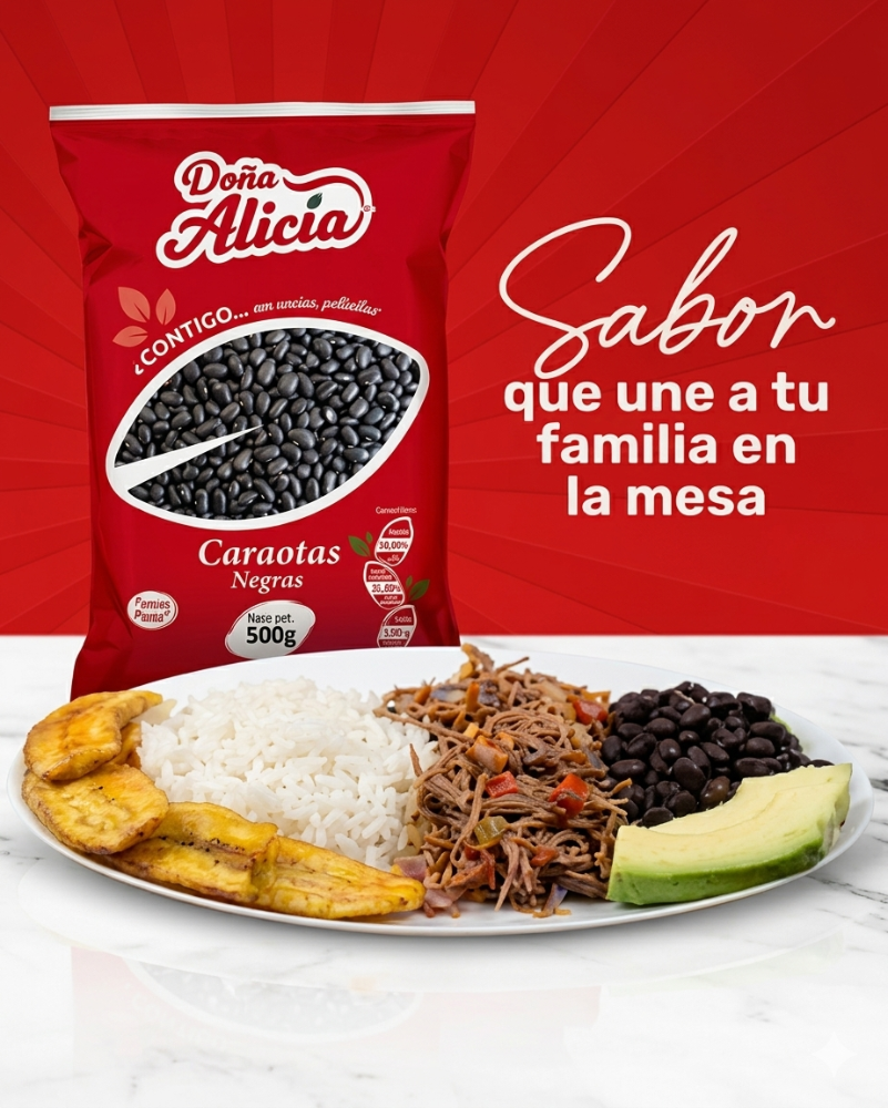 Caraota Doña Alicia Negra 500gr