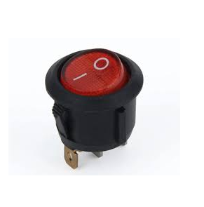INTERRUPTOR 20mm 6A/250V 10A/110V REDONDO             E8   13/6