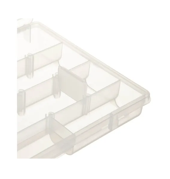 CAJA CON DIVISIONES TRANSPARENTE 228X155X42