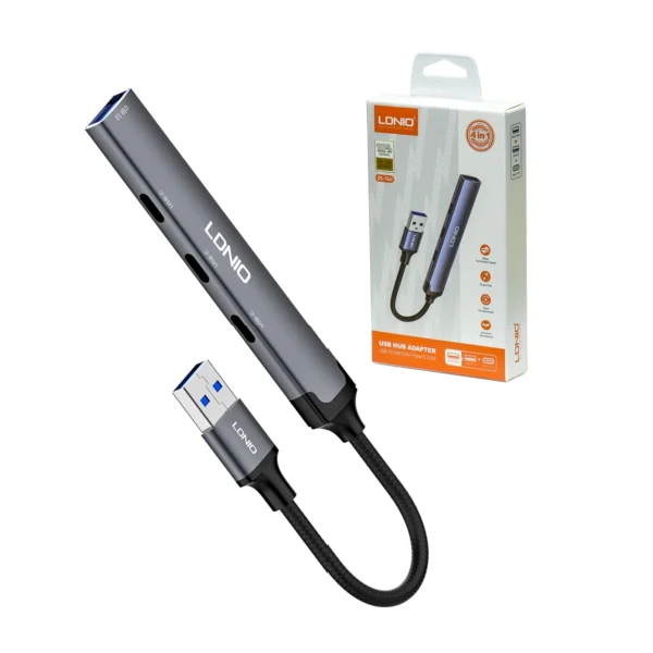 ADAPTADOR LDNIO HUB TIPO USB A USB 3,0 USB 2,0 Y TIPO C