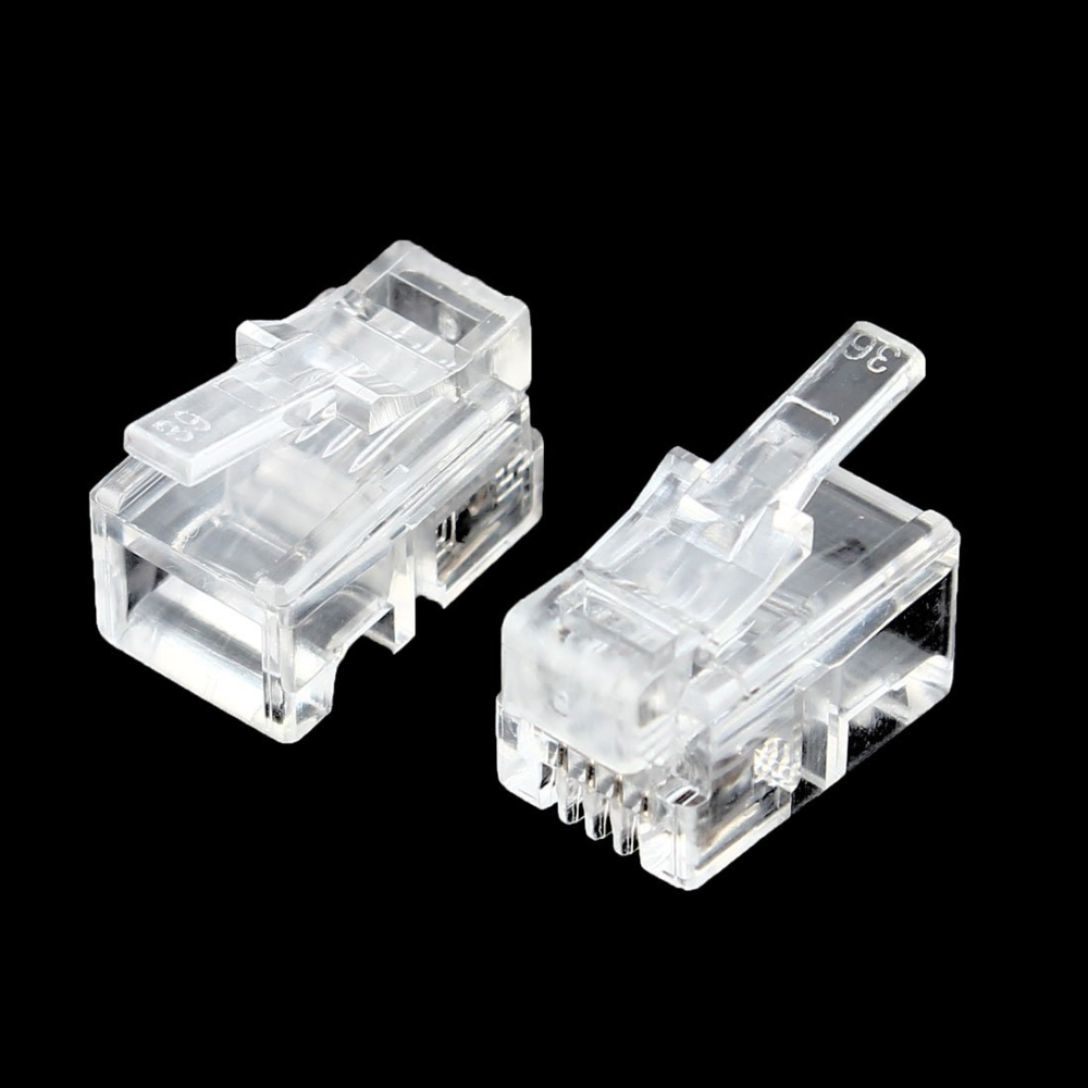 CONECTOR PLUG RJ10  4 CONTACTOS             3E   17/5