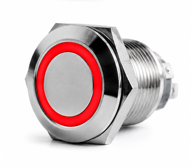 PULSADOR PILOTO 19mm Rojo V1