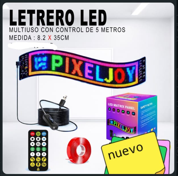 LETRERO LED APP  RGB