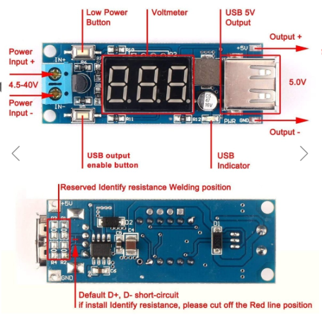 REDUCTOR DE VOLTAJE 5V 2A USB2E   17/2