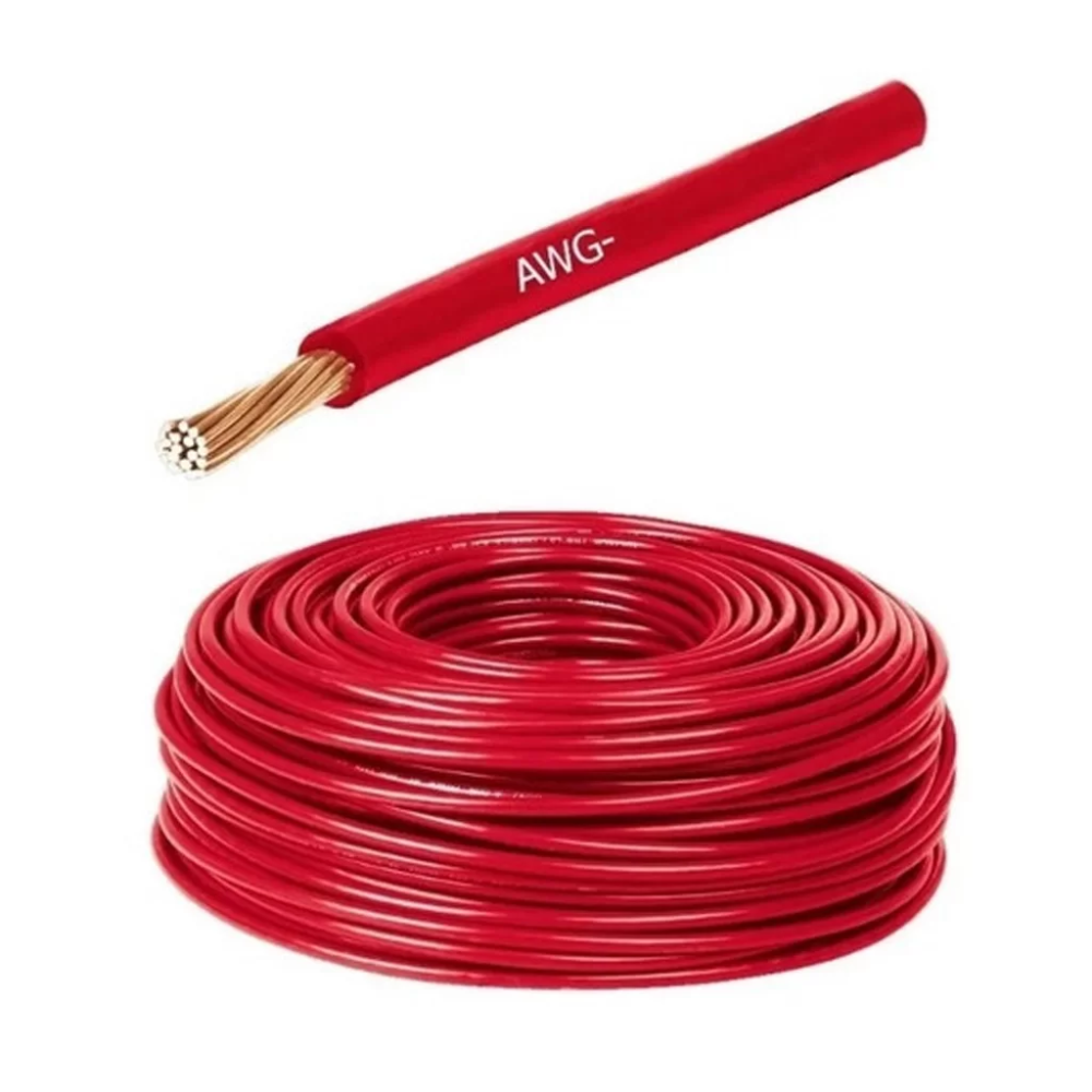 CABLE FLEXIBLE 22AWG 7 HILOS ROJO