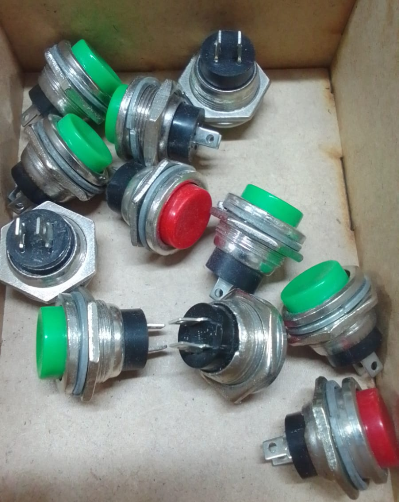 PULSADOR METALICO 15MM