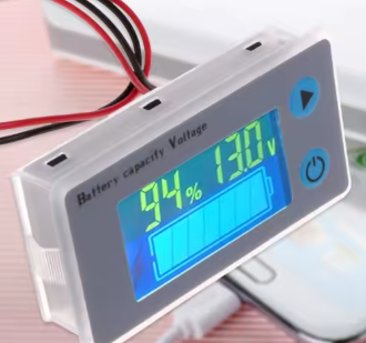 Probador de batería universal de 10-100 V, voltímetro,  con pantalla LCD