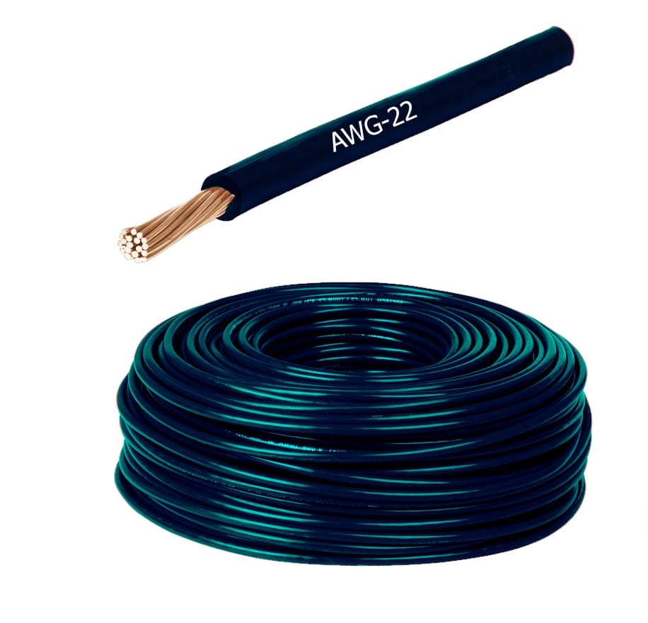 CABLE FLEXIBLE 22AWG 7 HILOS NEGRO