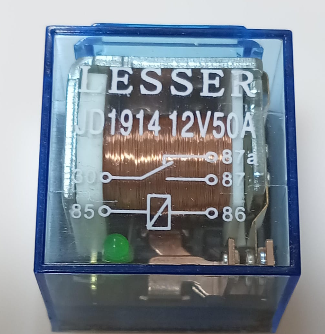 RELAY AUTOMOTRIZ 12V 50A 5 PINES 6E 12/1