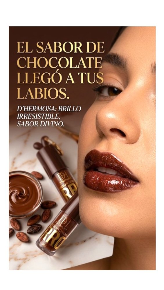 LIP GLOSS CHOCOLATE DHERMOSA CON LLAVERO