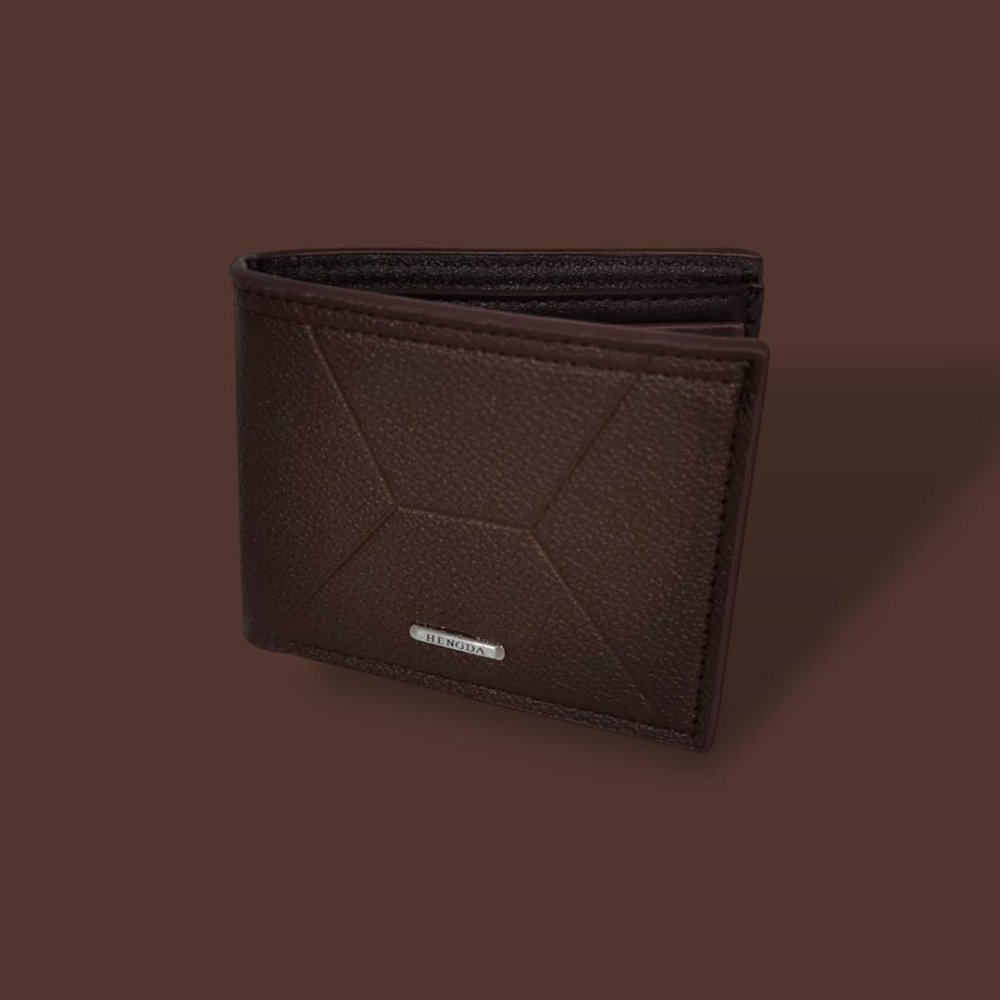 BILLETERA MASCULINO MARRON TAMAÑO  8,5cm X 10,5cm