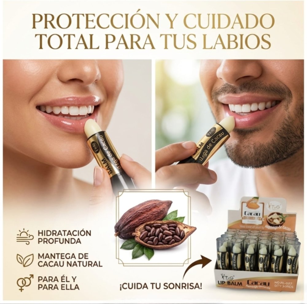 BÁLSAMO HIDRATANTE LABIAL TANGO MANTECA DE CACAO