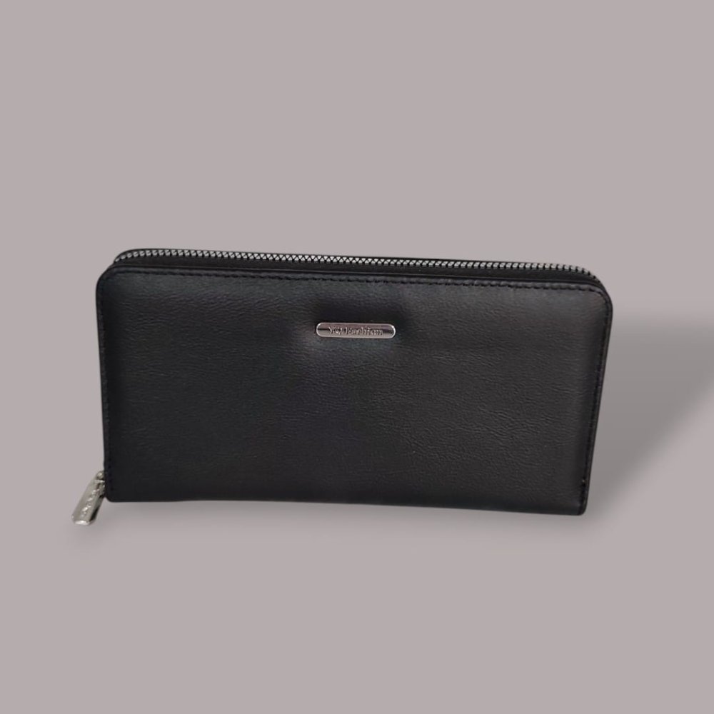 BILLETERA FEMENINA NEGRO TAMAÑO 10 cm x 19 cm
