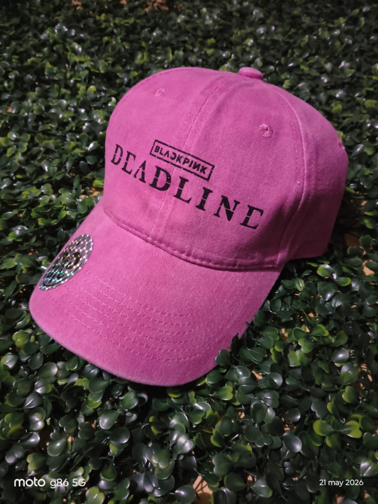 Gorra BLACK PINK DEADLINE rosa