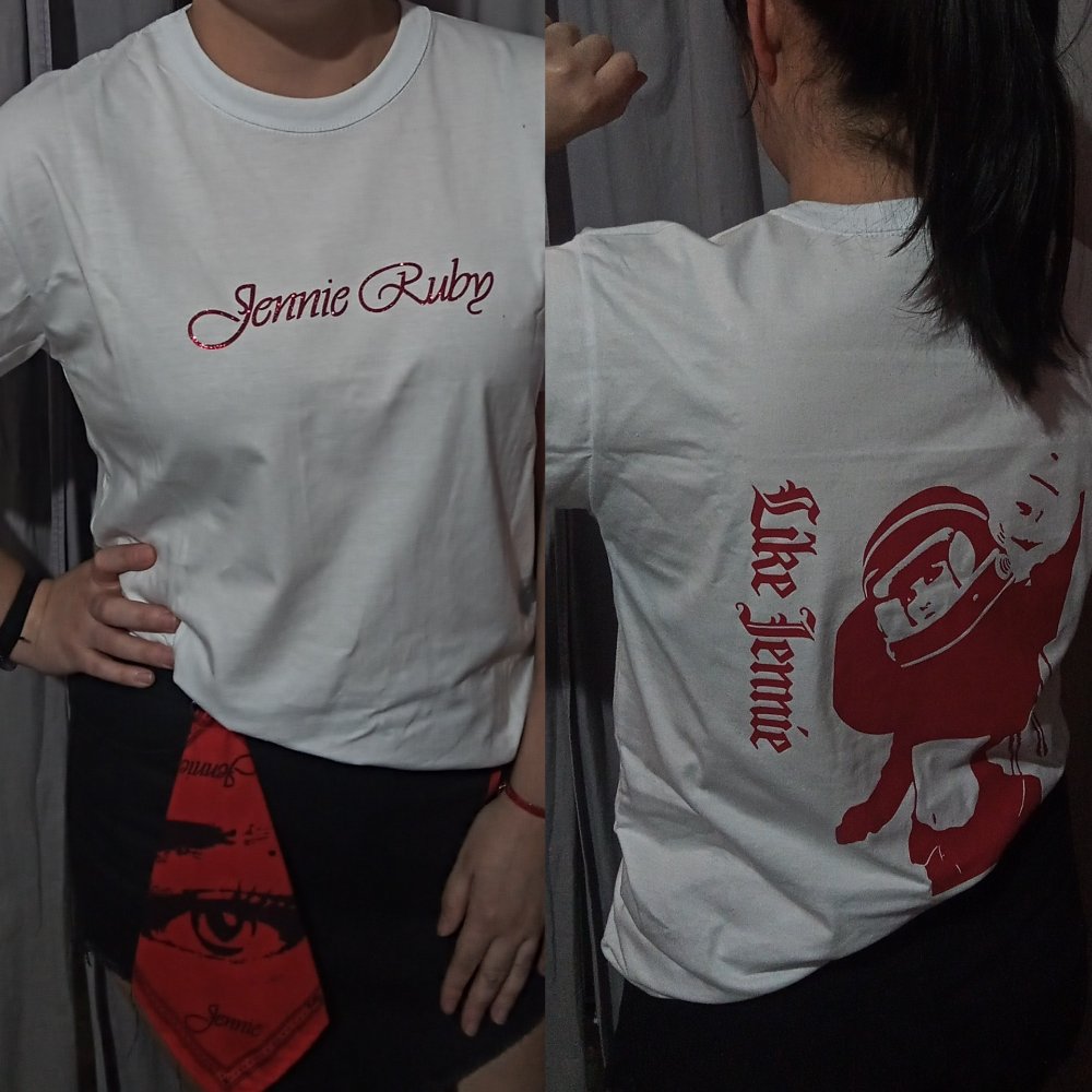 JENNIE- Ruby (Remera) blanca